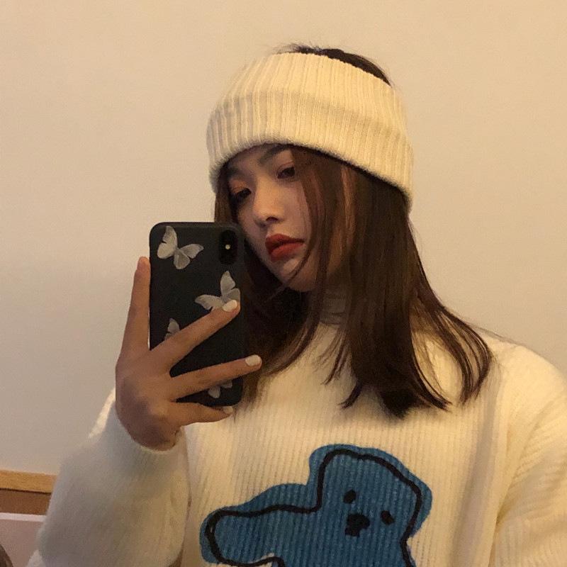 

2024 Новый спортивный головной убор Four Seasons Korean Ins с широким краем для мытья лица, повязка на голову для знаменитостей в Интернете, гарнитура для женщин one size бежевый