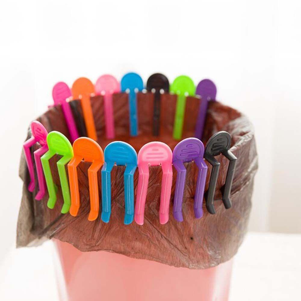 

Clip Waste Bin Household Kitchen Accessories Rubbish Bag Rack Garbage Bag Clip Trash Can Clamp color random