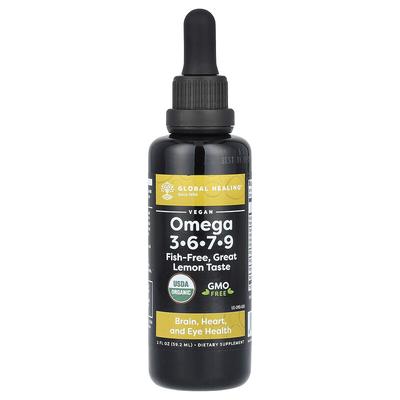 Omega 3, 6, 7, 9, Zitrone, 2 fl oz (59,2 ml)