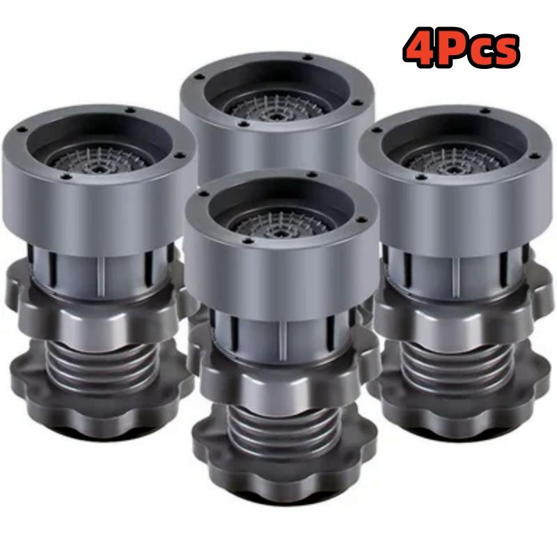 

4 шт. Подставка для ног стиральной машины, шумоподавление, амортизация, усиленный кронштейн, подкладка для холодильника, нескользящая поддержка, амортизаторы