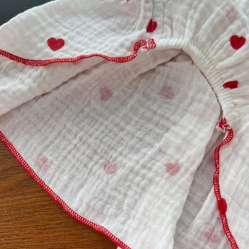 Heart Pullover Dog Dress for Medium to Large Dogs for Spring Basic Heart Pullover Clothes Princess Heart Pattern