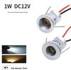 1W Mini LED Spotlights, Low Voltage 12V, Silver Shell, 15mm Hole, Star Light for Cabinet and Ceiling