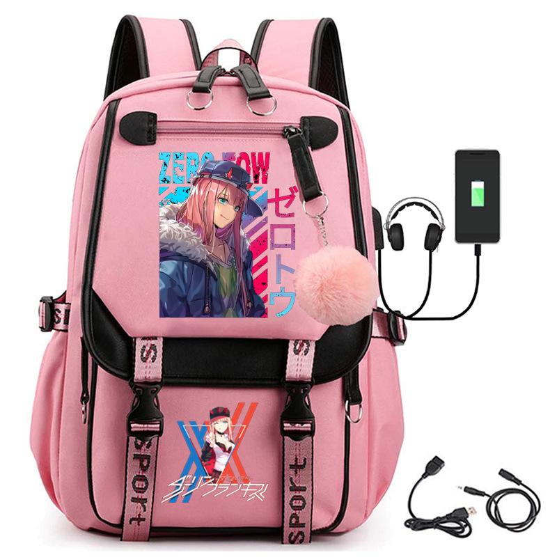 Large Capacity Schoolbag with Shoulder Strap; Student Three-piece Pencil Case Set