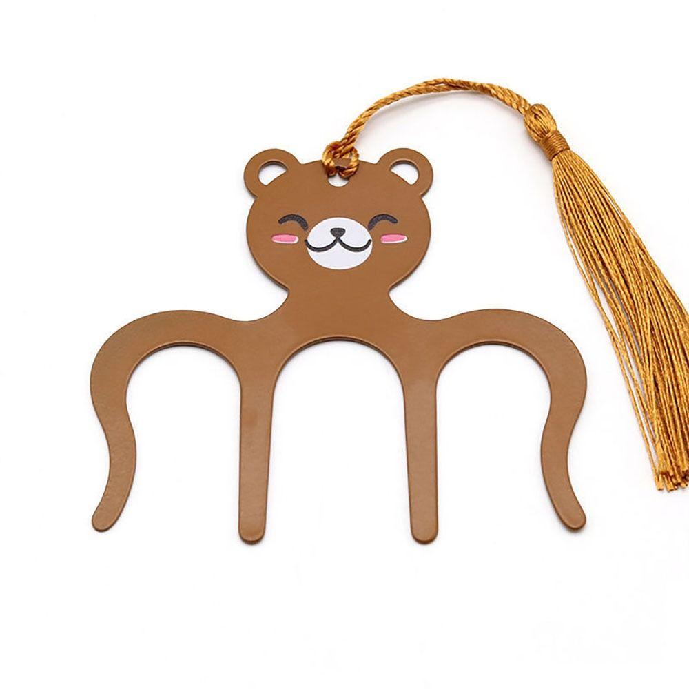 

Musician Helper Page Holder Hollowing Out Pianos Stands High-quality Song Book Clips Newspapers Brown Bear