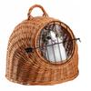 KADAX Weidenkorb-Transportbox für Hund Katze