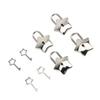 4 Set Treasure Chest Padlock   Metal Diary Book Jewelry Box Decorative Lock with Key S007 Five Pointed Star Shaped