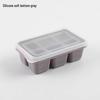 Silicone Ice Cube Tray with Lid, Food-Grade, Soft Bottom for Easy Release, Household Refrigerator Use for Homemade Ice Cubes.