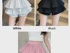 Girls' Double-Layer Cake Skirt: Summer High-Waist A-Line Puffy Skort