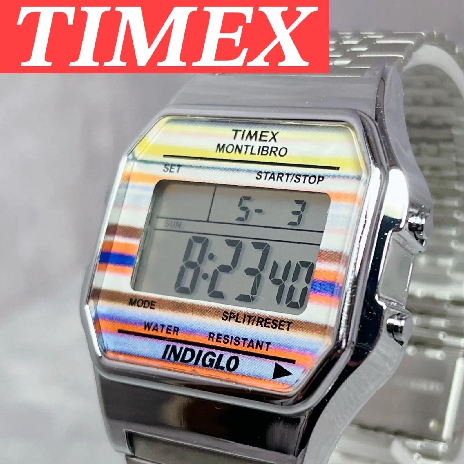 TIMEX MONTLIBRO Classic Digital INDIGLO Classic Digital Square Digi Men s Watch