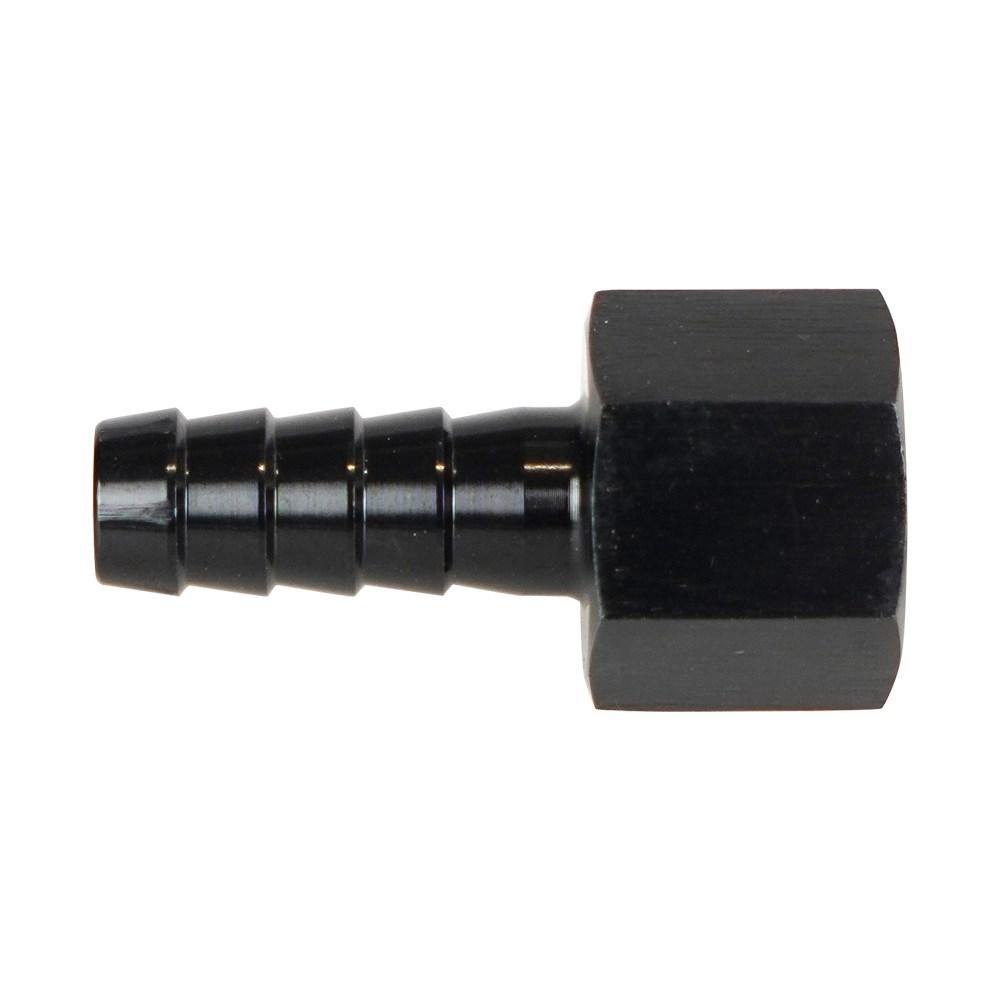 6AN 8AN Thread Male To 3/8" Fuel Line Hose Adapters AN6 AN8 Hose Barbed Fitting Adapter with AN-6 AN-8 Connector Black TF-1094
