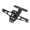 Motorcycle License Plate Bracket CNC Aluminium Alloy Universal Adjustable Motorcycle License Plate Holder Black