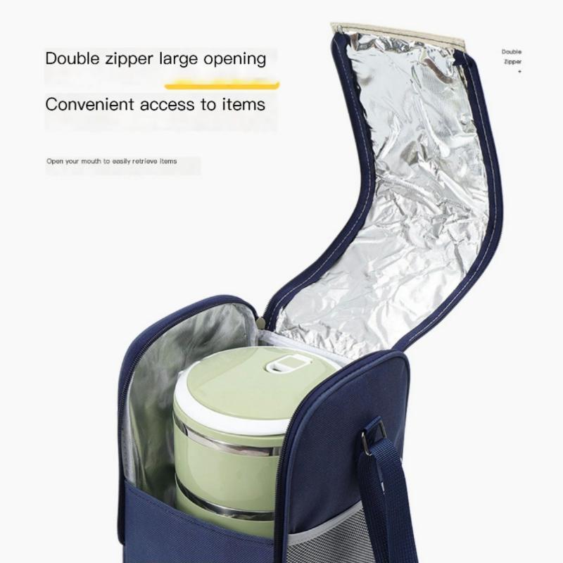 New Portable Lunch Bag Food Thermal Box Waterproof Office Cooler Lunch box Insulated Case