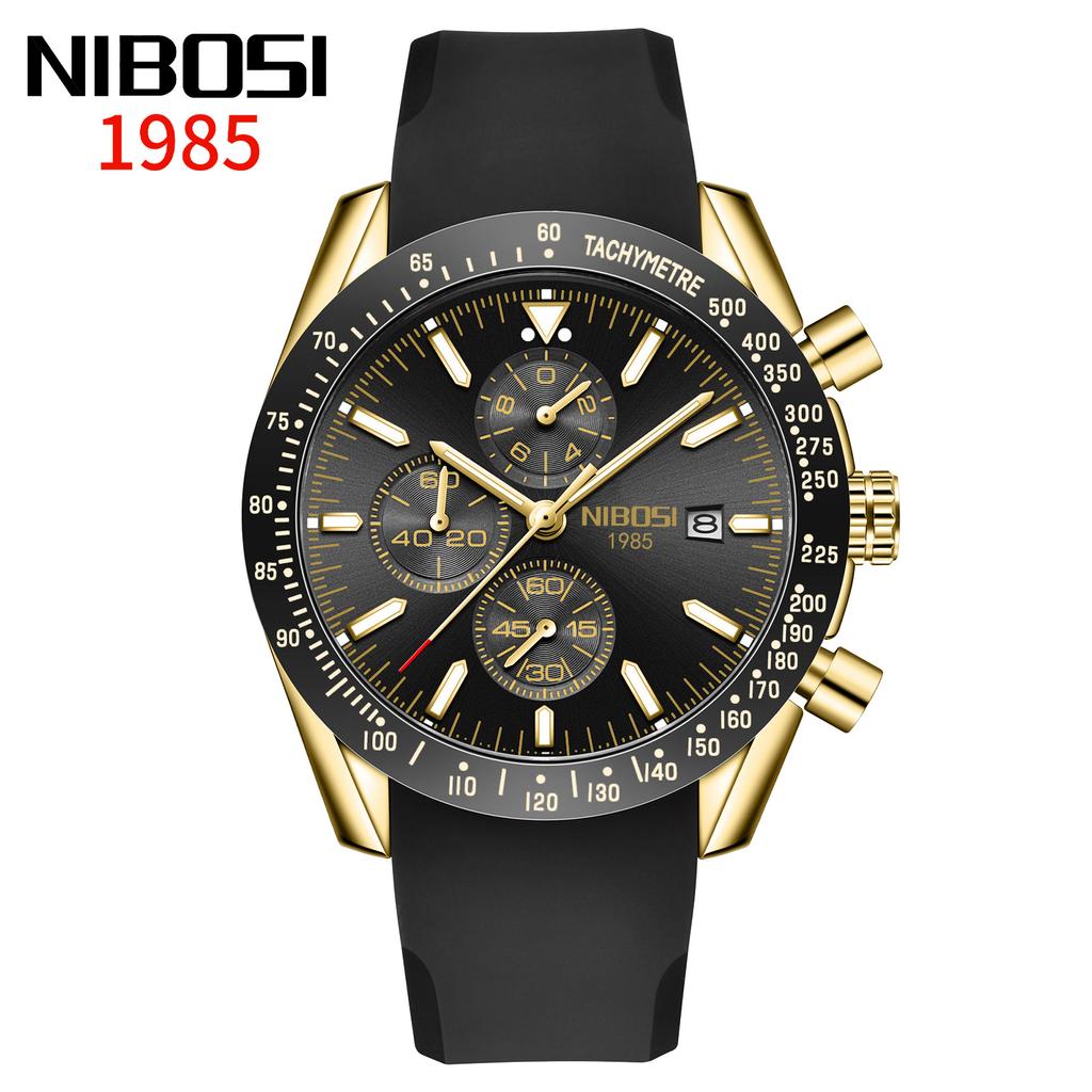 Men'S Large Dial Multi-Function Quartz Watch Luminous Waterproof Watch Men