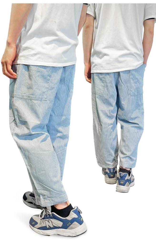 Gym Master Light Denim Gardening Unisex for Men and Long Easy G521734 Pants, Women, Spring/Summer, Casual, Outdoor, Pants, Pants, 100% Cotton,