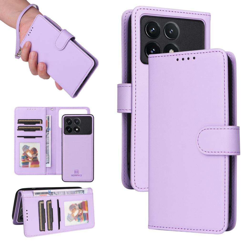 For Xiaomi Redmi K70 Pro 5G/K70 5G/Poco F6 Pro 5G Magnetic Case BETOPNICE Detachable PU Leather Phone Cover with Strap