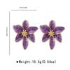 Handmade Floral Colorful Earrings Flower Earrings Stylish Enamel Flowers Drops Oil Earwear Jewelry Ornament for Women