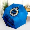 1 PC Automatic Folding Umbrella - Club Brugge KV Custom Name Pattern, Portable & Foldable Design with 8 Ribs, Christmas Birthday Gifts