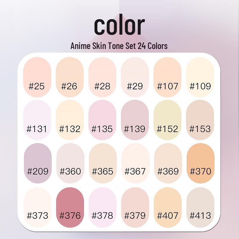 Touch Anime Skin Tone Oily Marker Pen, No. 0 Black Cool Gray, Individual Purchase, Perfect for Student Touch-Ups