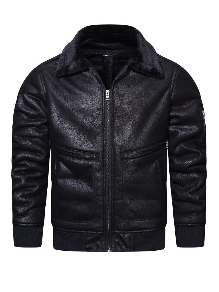 European Cross-Border Lapel Leather & Fur Integrated Jacket - Autumn/Winter Fashionable Outerwear