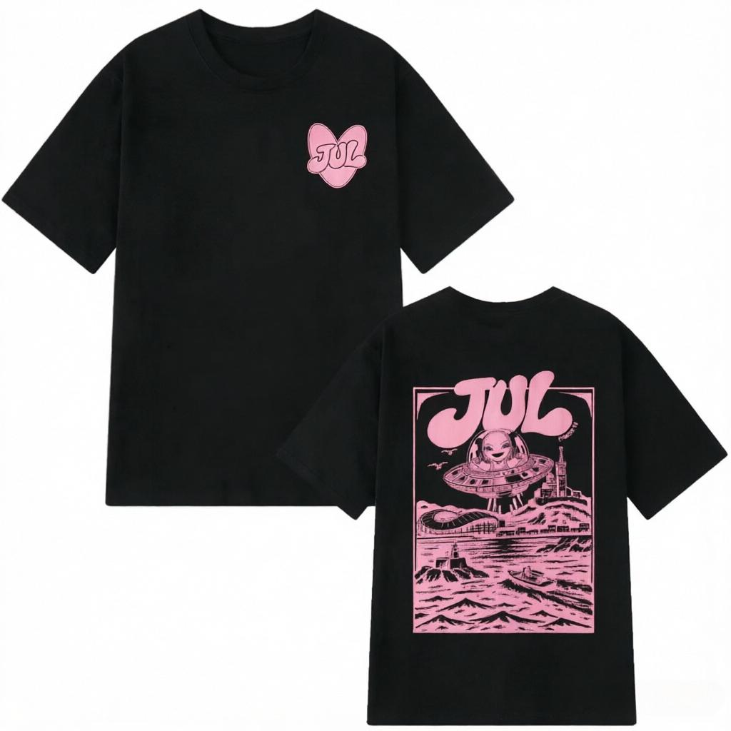 Rapper Jul Graphic TShirt Unisexs Unisex Clothing Fashion Hip Hop Y2k Top Casual Cotton Short Sleeve Oversized TShirts Streetwear