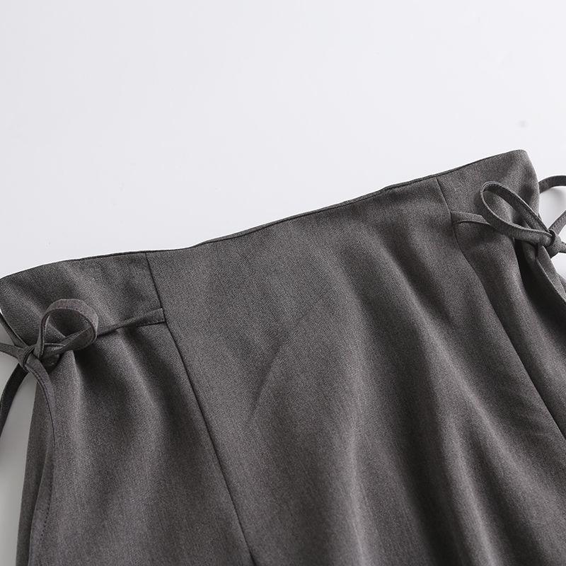 Юбка-бандаж средней длины для женщин весна-осень корейский стиль с высокой талией узкие — фото 11