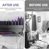 Hair Dryer Holder Wall Mount for Dyson - Hair Straightener Holder for Curling Irons Styler Attachments, Hairdryer Organizer Stand Storage Rack
