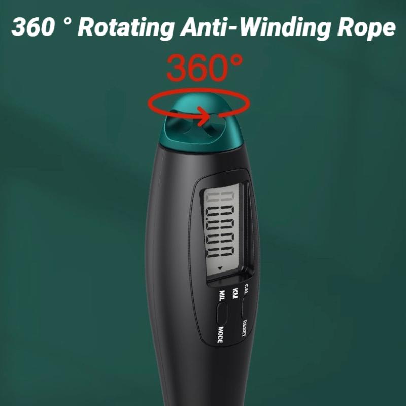 Durable And Safe Counting Jump Rope Steel Skipping Exercise Adjustable Fitness Gym Training Home Equipment Sports Adult Student Exam