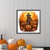 40x40cm Halloween Pumpkin Skull 5D DIY Full Drill Round Diamond Painting Kit