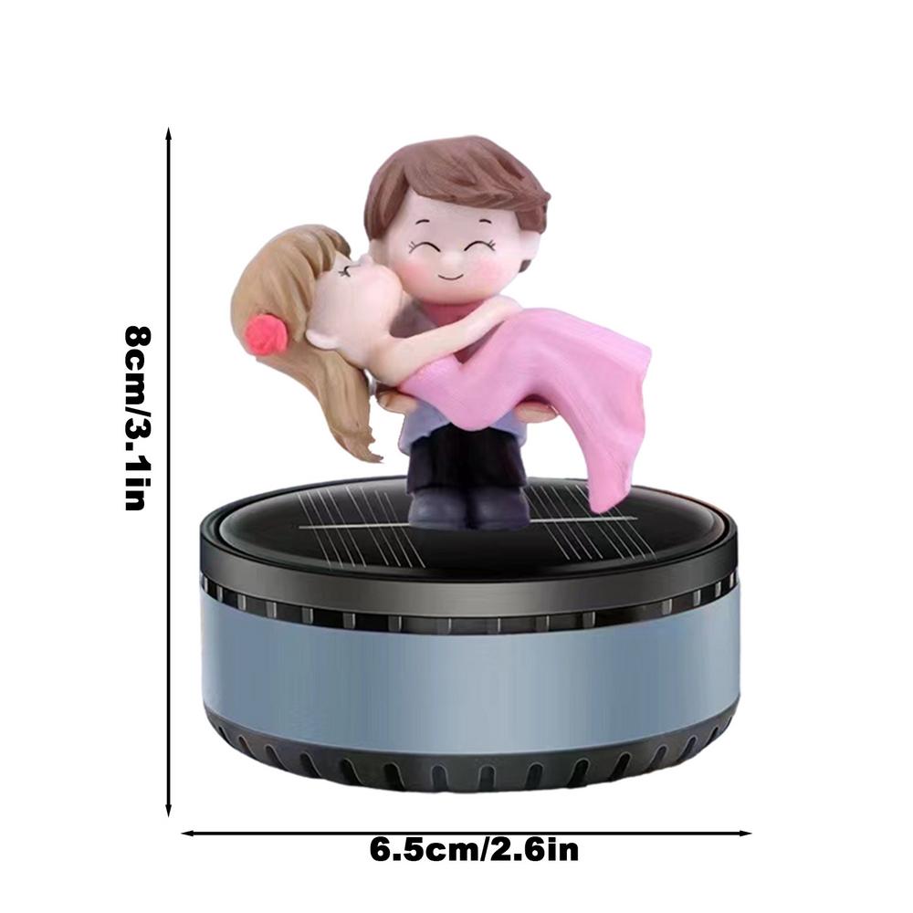 

Солнечная энергия Автомобильный ароматизатор Автомобильный ароматизатор Диффузор Духи Автомобильные ароматизаторы Освежитель воздуха Ароматизатор Диффузор Hug Figures Car Aromatherap серый