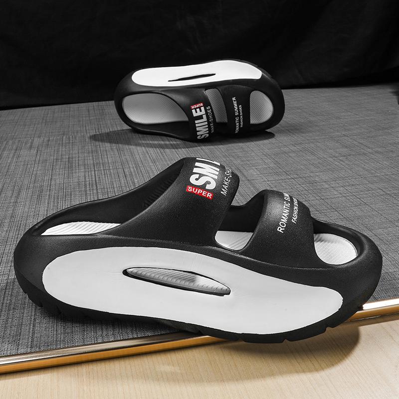 Popular Design Outdoor Men's Slides Exclusive Casual Soft-soled Men's Slippers Thick Soles Anti-slip Summers Beach Sandals