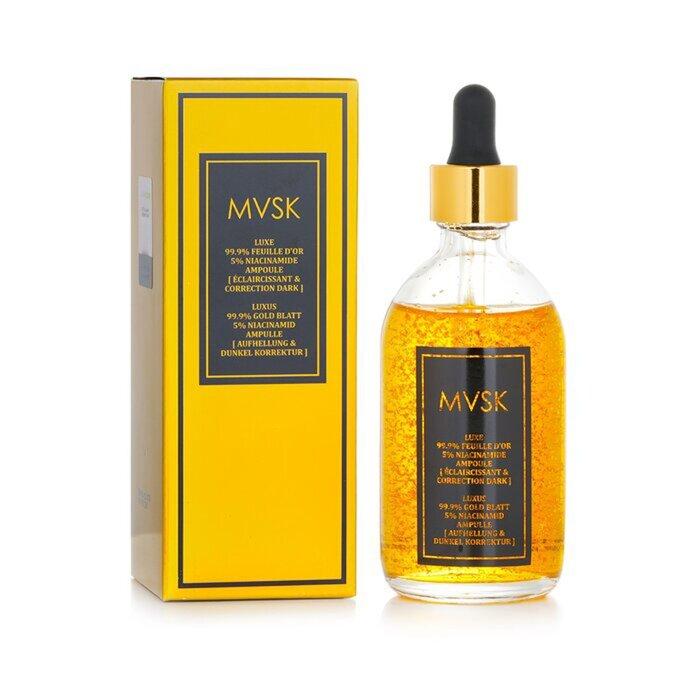 Mvsk Luxury 99.9 Gold Leaf Brightening & Dark Correcting Ampoules