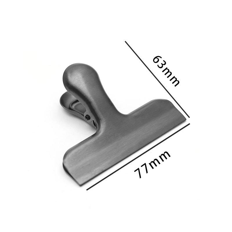Nordic Style Electroplated Metal Clip - 77mm Glossy Color Sealing Clip