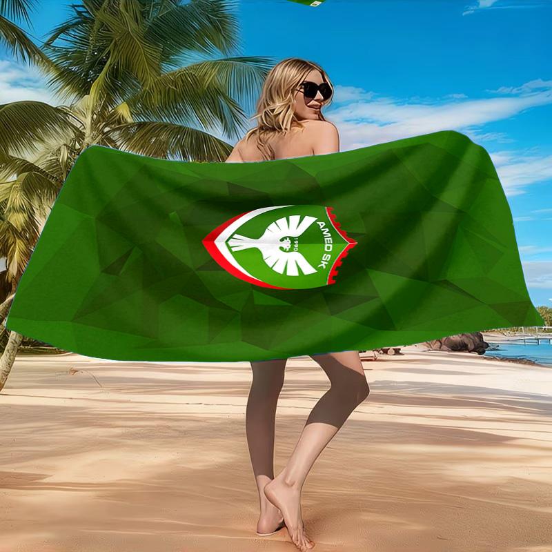 Amed Sk Crest Design Beach Towel, Quick-drying, Easy To Care For, Suitable for Both Fitness and Beach Vacations,Sports Essential