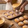 Easy Release Olive-shaped Muffins Mold Carbon Steel Baking Pan Bakeware Dessert Mold  DIY Dessert