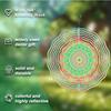10 Inch Metal Kinetic Wind Spinner Garden Decor 360 Degree Rotating Hook No Electricity Needed Perfect for Balcony Yard Outdoor