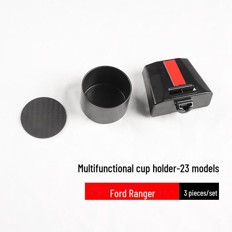 

Подстаканник для автомобиля Ford Ranger 2023 года — внутреннее хранилище для напитков чёрный
