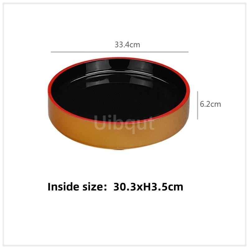 Japanese sushi bucket cuisine sashimi raw fish seafood dish fruit dish food Salmon Ice Plate Ice Saucer round tray tableware art