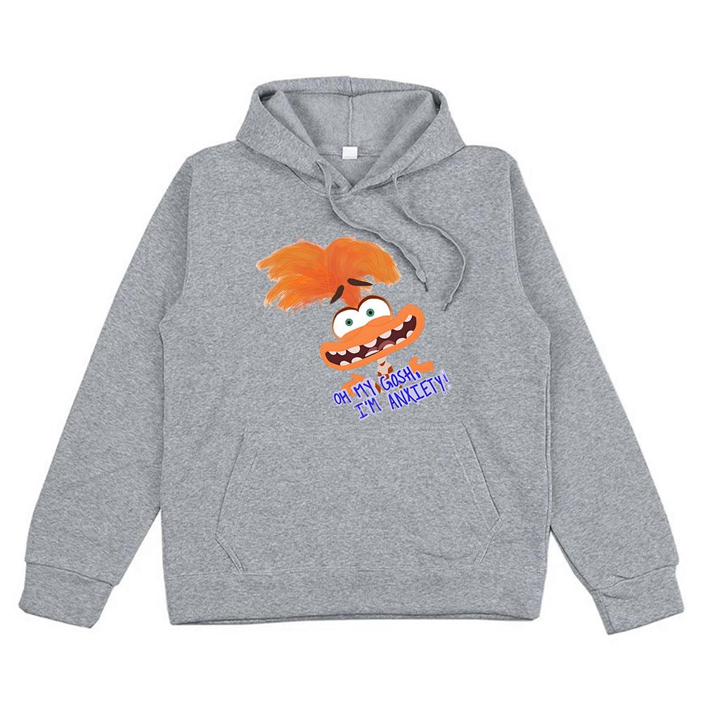 Cartoon Hoodie Anxiety Hoodies Long Sleeve Casual Sweatshirt For Autumn/Winter Comfortable Hooded Clothe Moletom Hoody