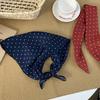 Headscarf, silk scarf, square scarf, high-end new small polka dot versatile scarf, multi-functional bag binding, headband, decorative belt.