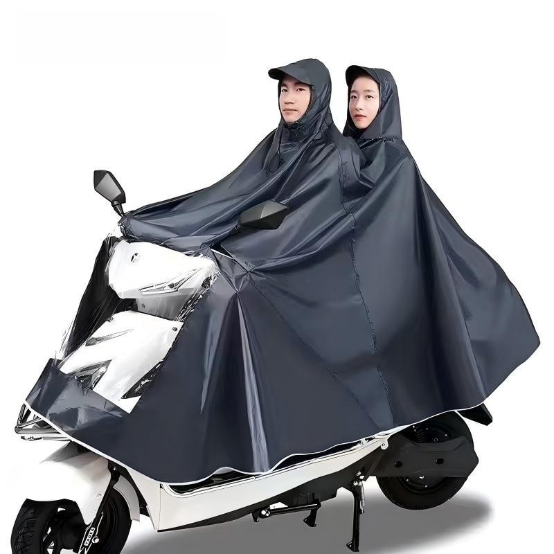 Impermeable Eléctrico XL para Vehículos, Antitormenta, Cubierta de Cuerpo Completo para Motocicletas de Pedal de un Solo/Doble Pasajero