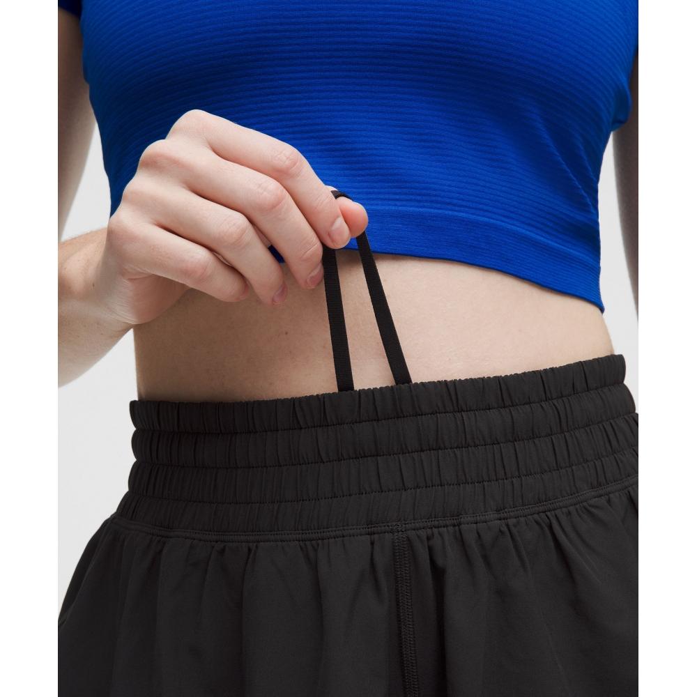 Lullulemon Shake It Out High-Rise Running Shorts 2.5Inch Blk