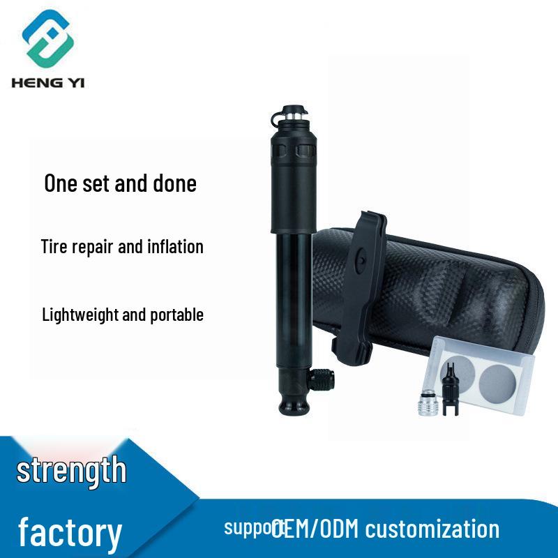 Portable Presta/Schrader Valve Bike and Ball CO2/Manual Inflator Nozzle