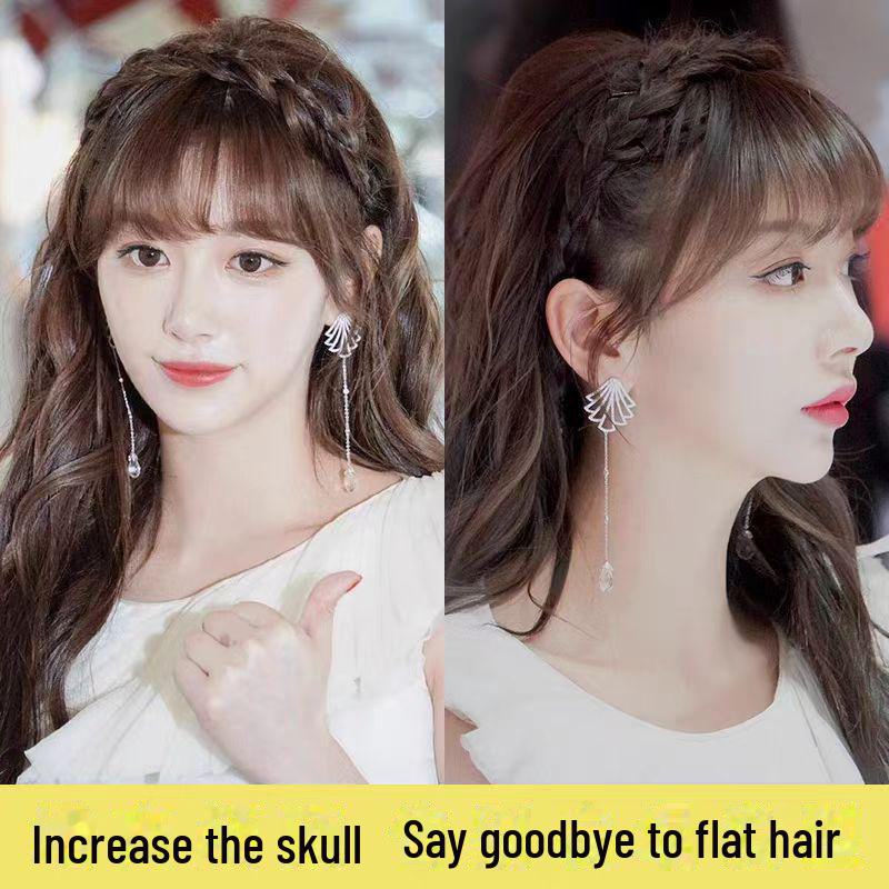 Diadema Trenzada de Espiga Antideslizante con Dientes - Lindo Accesorio para el Cabello Estilo Celebridad para Mujeres