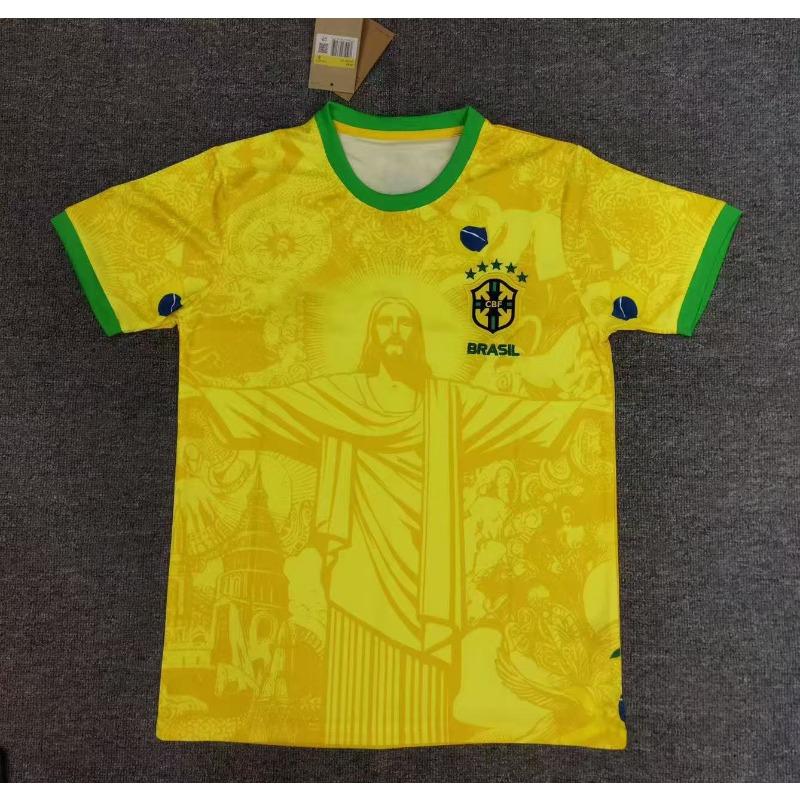Maillots de Football Édition Spéciale en Gros Paris Ajax Real Madrid Inter Mibasa Argentine Brésil Maillots à Manches Courtes