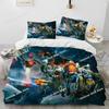 3D Deep Rock Galactic Game DRG Bedding Set Printed Single Comforter Quilt Duvet Cover Pillow Case 3 Pieces Sets Kids Adult Size