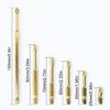 Drill Bit for Screwdriving Tasks, Hex Shank, Gold Finish, Assorted Sizes, 25-150mm Length