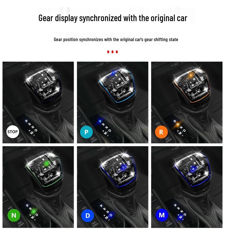 Buton schimbător de viteze Crystal Toyota Land Cruiser LC300 cu lumină ambientală