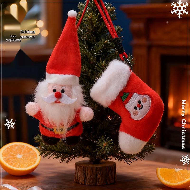 Cross-border Santa Claus Christmas Tree Plush Toy Pendant - Small Size Rag Doll