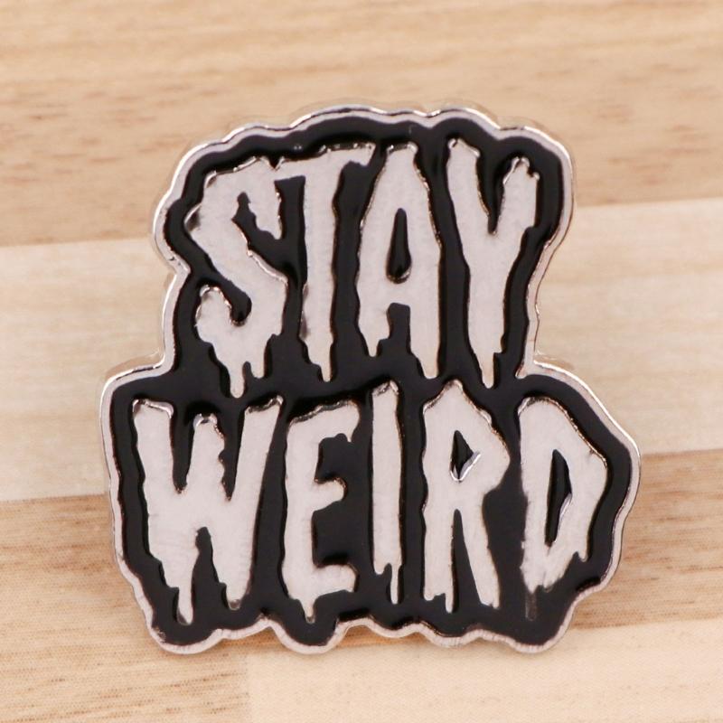 Stylish Enamel Brooch Pin Compacts Design Humorous Quote Design Metal Badges For Outfits Backpacks Daily Wear Decoration