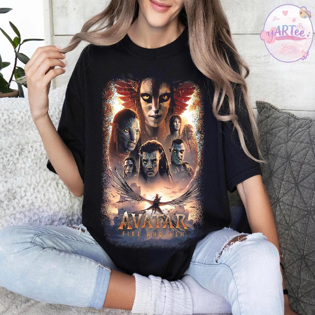 

202526 Summer Disney Avatar 100 cotton printed Tshirt Retro Heavy Metal Merch Shirt Music Unisex Tee couple outfits S